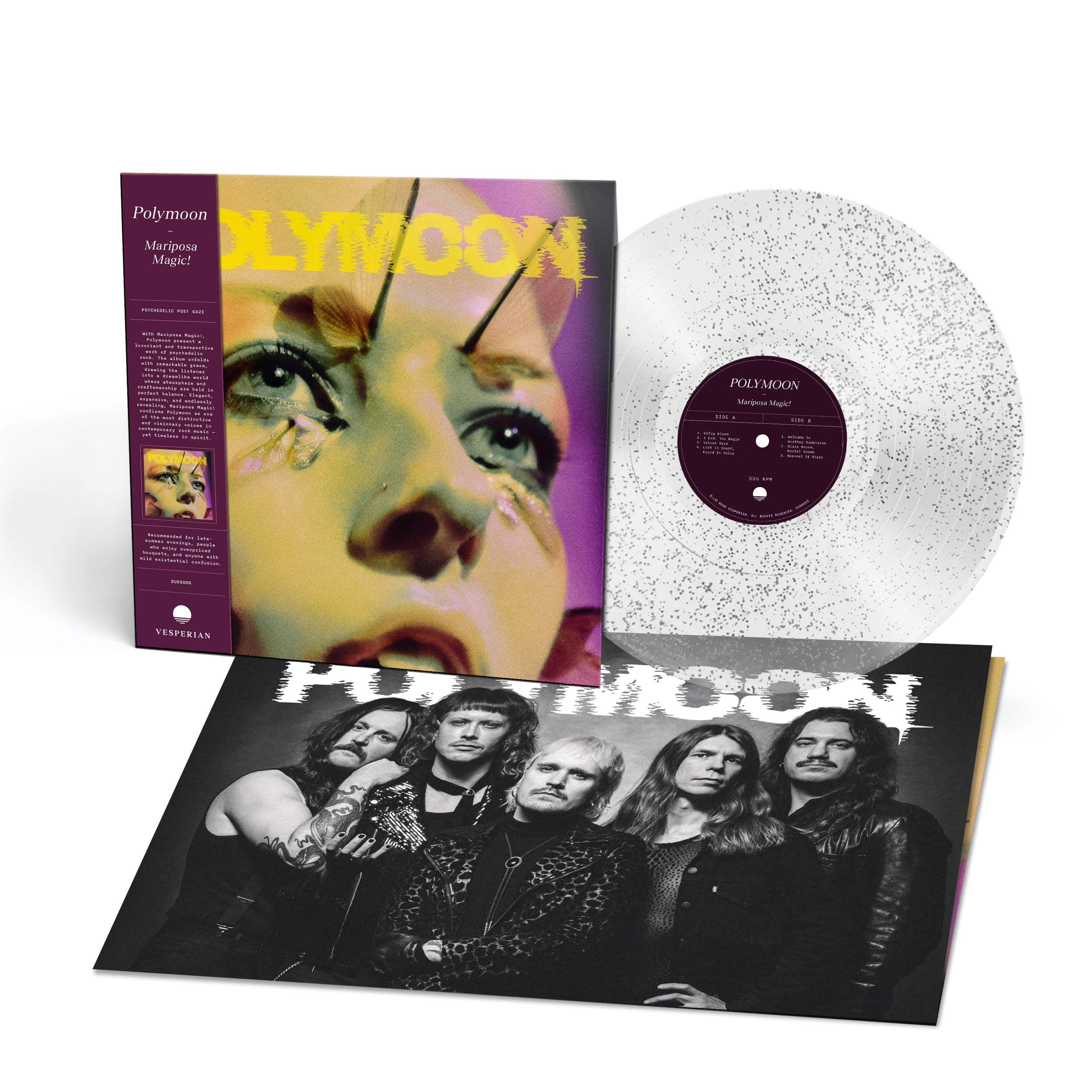Polymoon - Mariposa Magic! LP (Clear Glitter)
