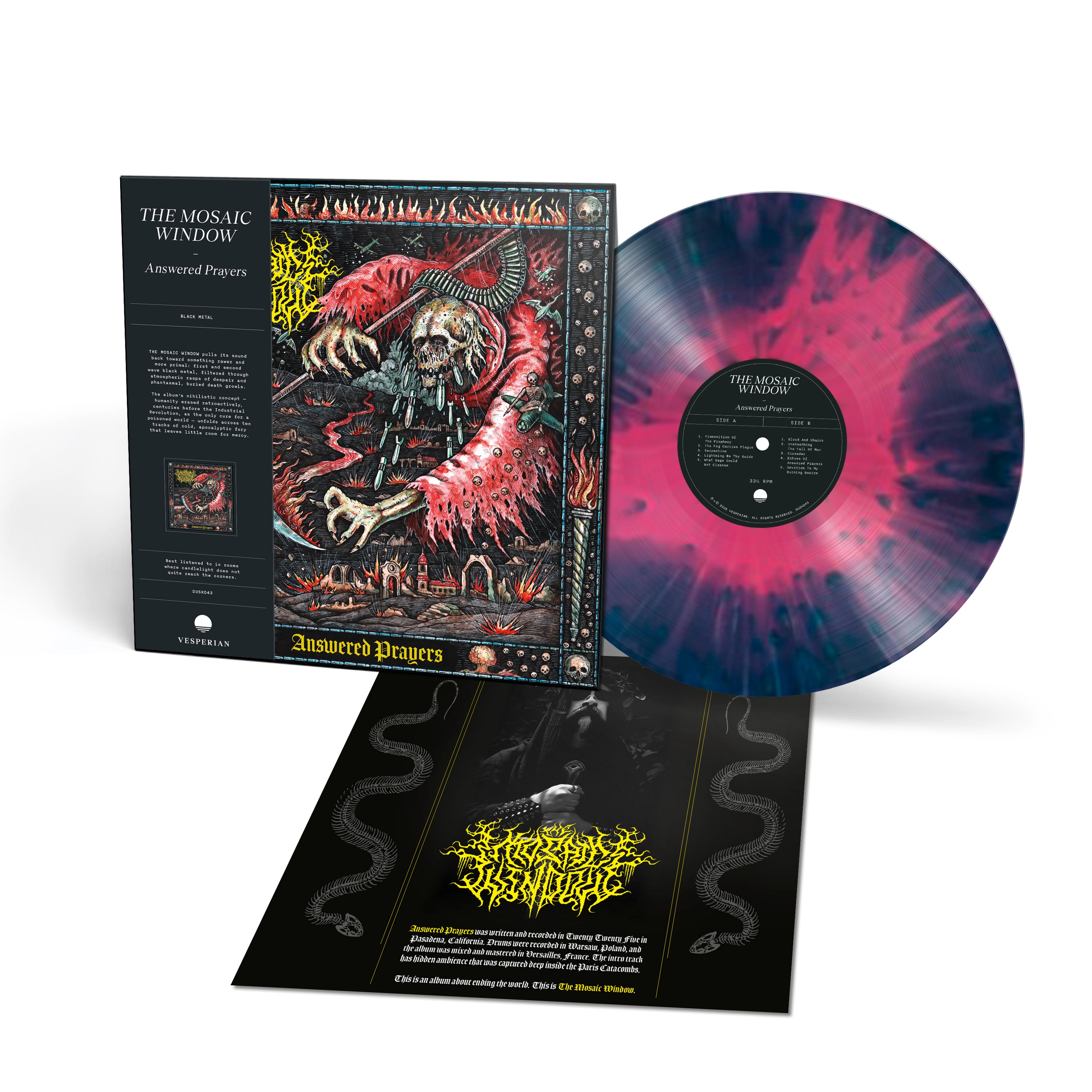 The Mosaic Window - Answered Prayers LP purple/red splatter
